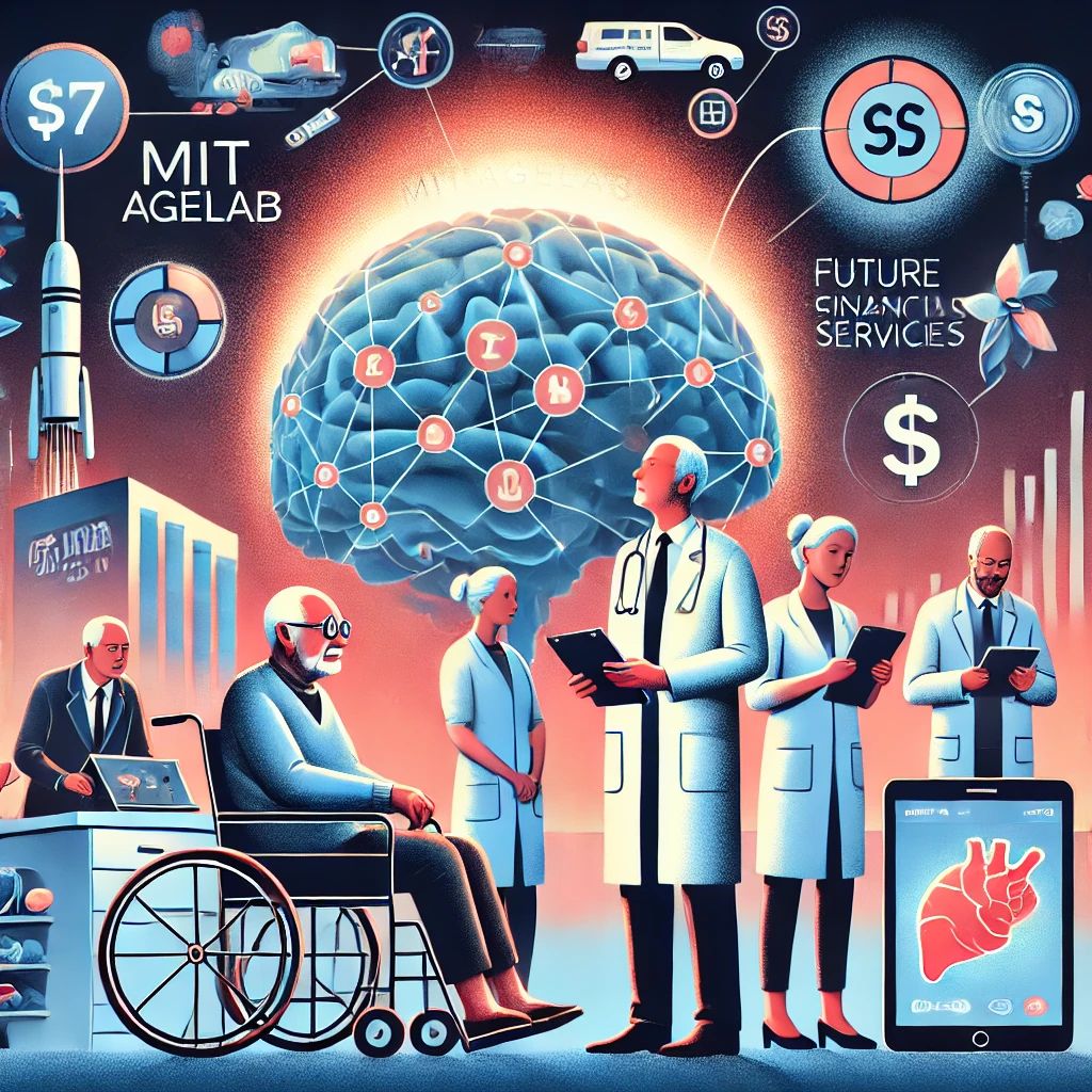 DALLE 2024-07-07 054025 - Illustration of MIT AgeLab exploring innovative technologies to support an aging society and future financial services The image should depict elemen - innovaTopia