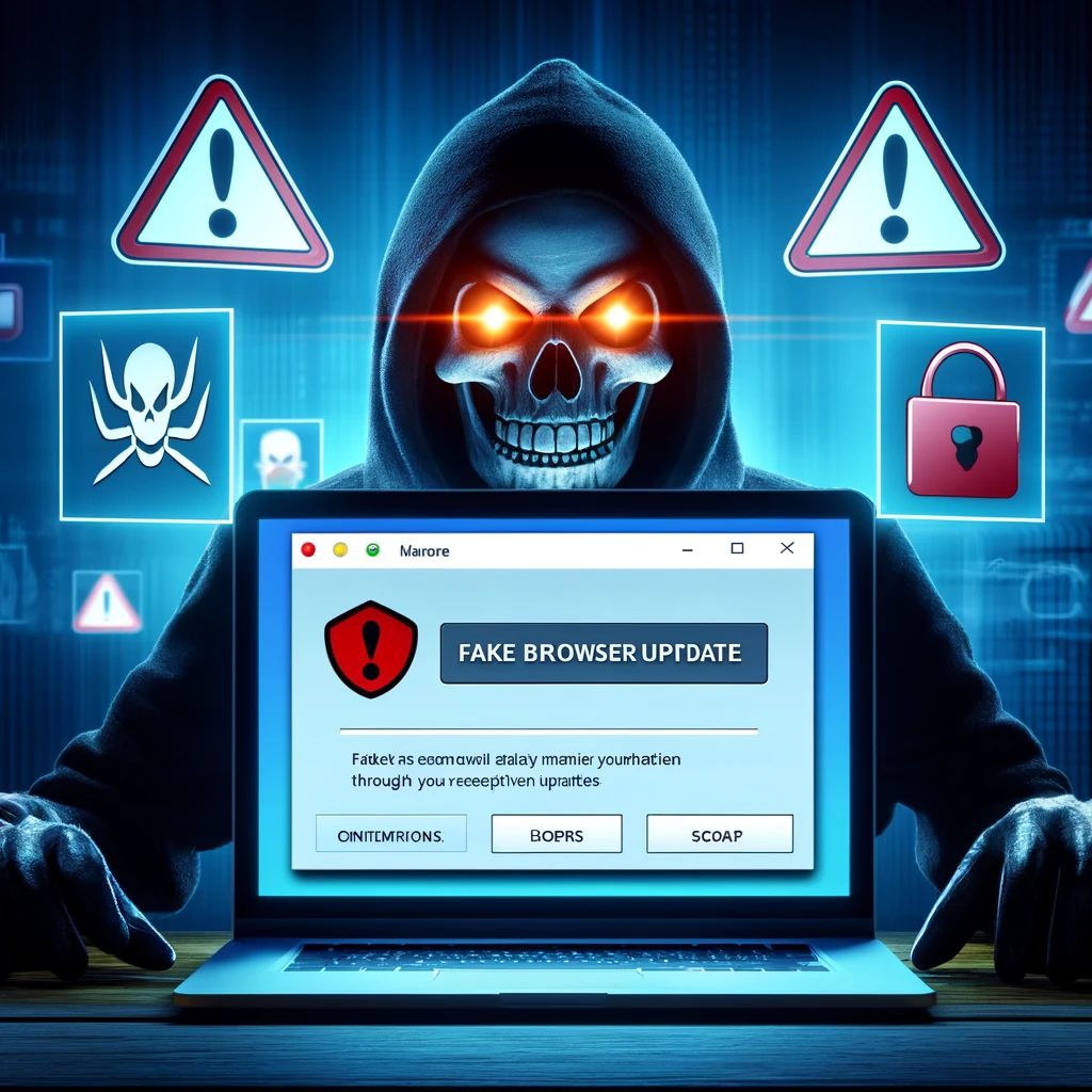 警告：偽ブラウザ更新でBitRATとLumma Stealerが拡散、個人情報窃盗の危機に