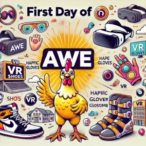 AWE初日、注目のVR靴と触覚手袋、巨大鶏コスプレが話題沸騰 - innovaTopia - （イノベトピア）