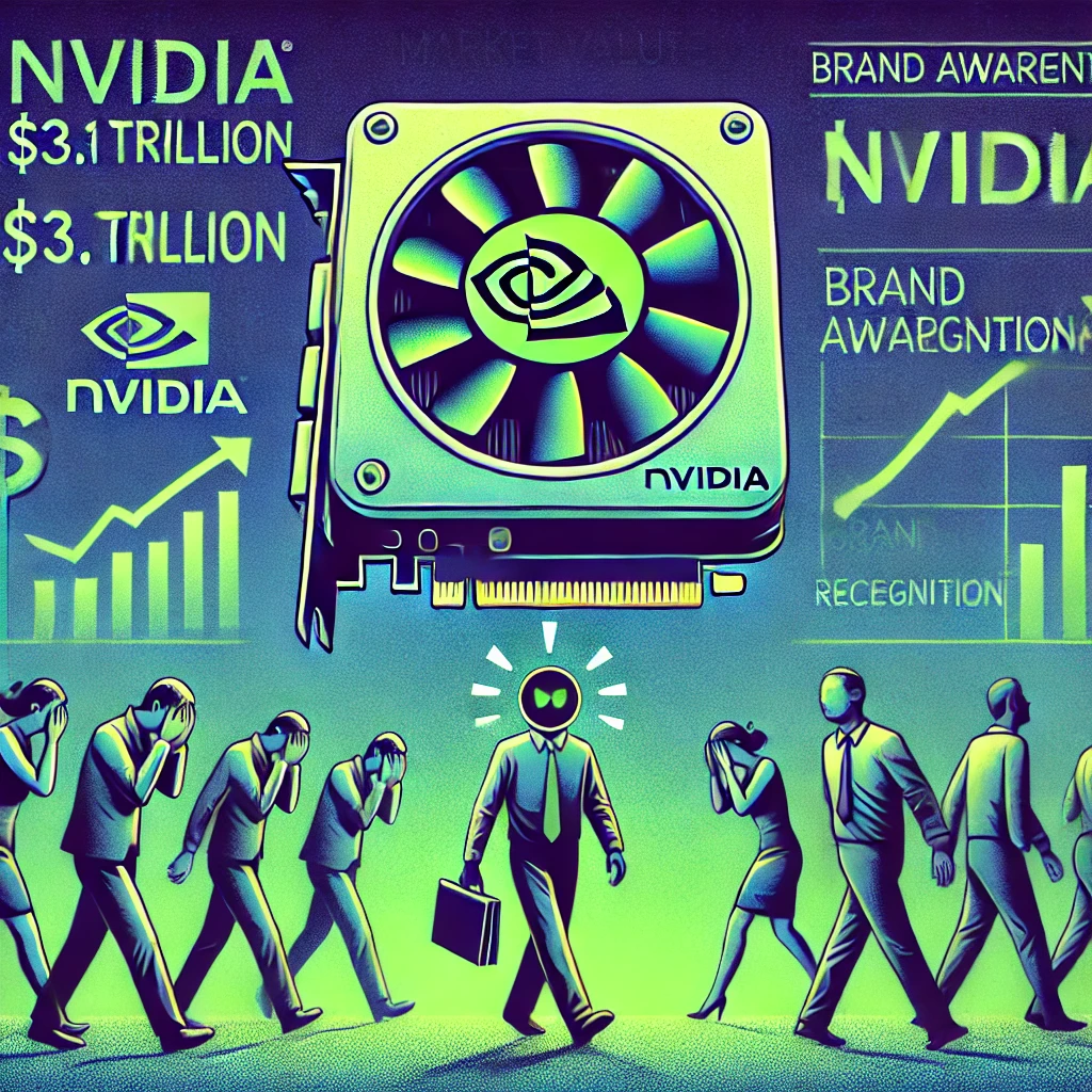 Nvidia、市場価値3.1兆ドル達成もブランド認知度で苦戦 - innovaTopia - （イノベトピア）