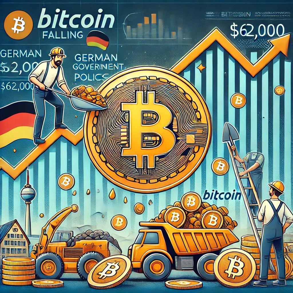 ビットコイン62,000ドルへ急落、マイナー売却とドイツ政府動向が影響 - innovaTopia - （イノベトピア）