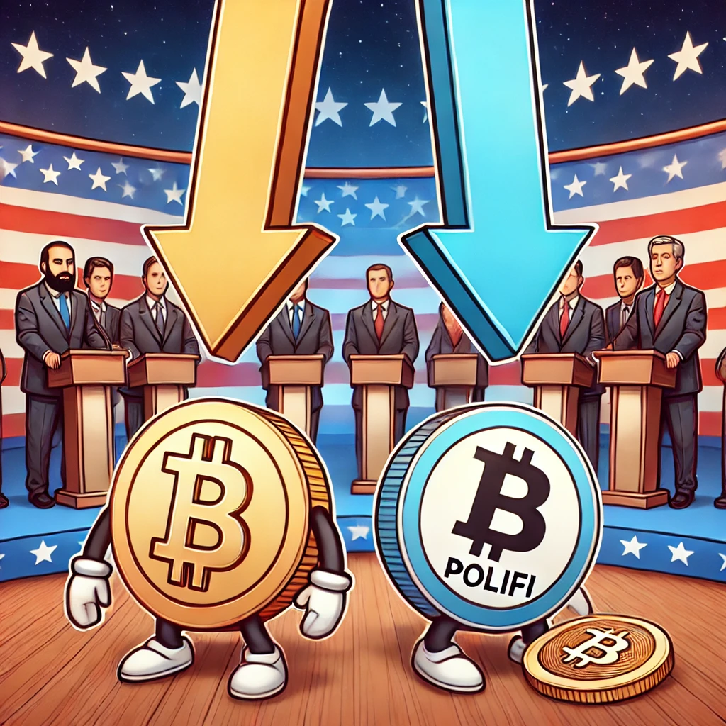 ビットコインとPoliFiトークン、大統領討論前に価値下落 - innovaTopia - （イノベトピア）