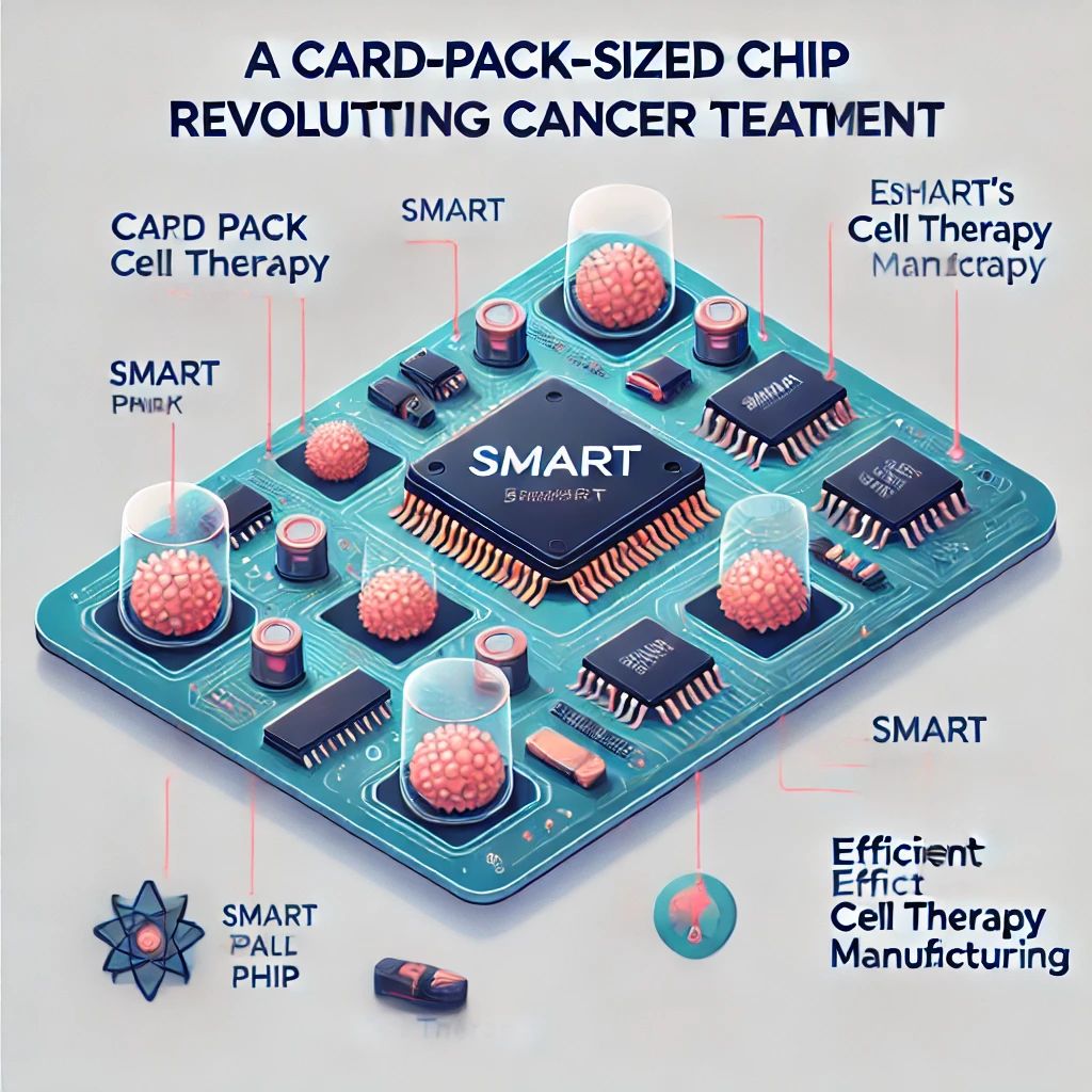 カードパックサイズのチップでがん治療革新、SMARTが細胞療法製造を効率化