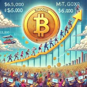 ビットコインが65,000ドル突破、Mt. Gox騒動にも関わらず市場は上昇