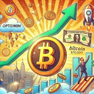 ビットコイン70,000ドル目指す、市場は楽観的な見方に傾く