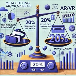 Meta、AR/VR支出20%削減へ – 技術革新と収益化のバランス模索