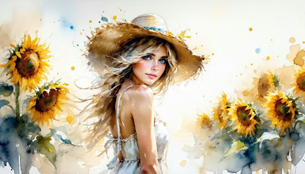 1girl_white_sundress_straw_hat_sunflower_blonde_blue_eyes_small_breast__20250421052619_01 - innovaTopia