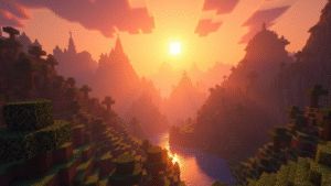 A_breathtaking_Minecraft_world_at_sunrise_where_g-1748401199816 - innovaTopia