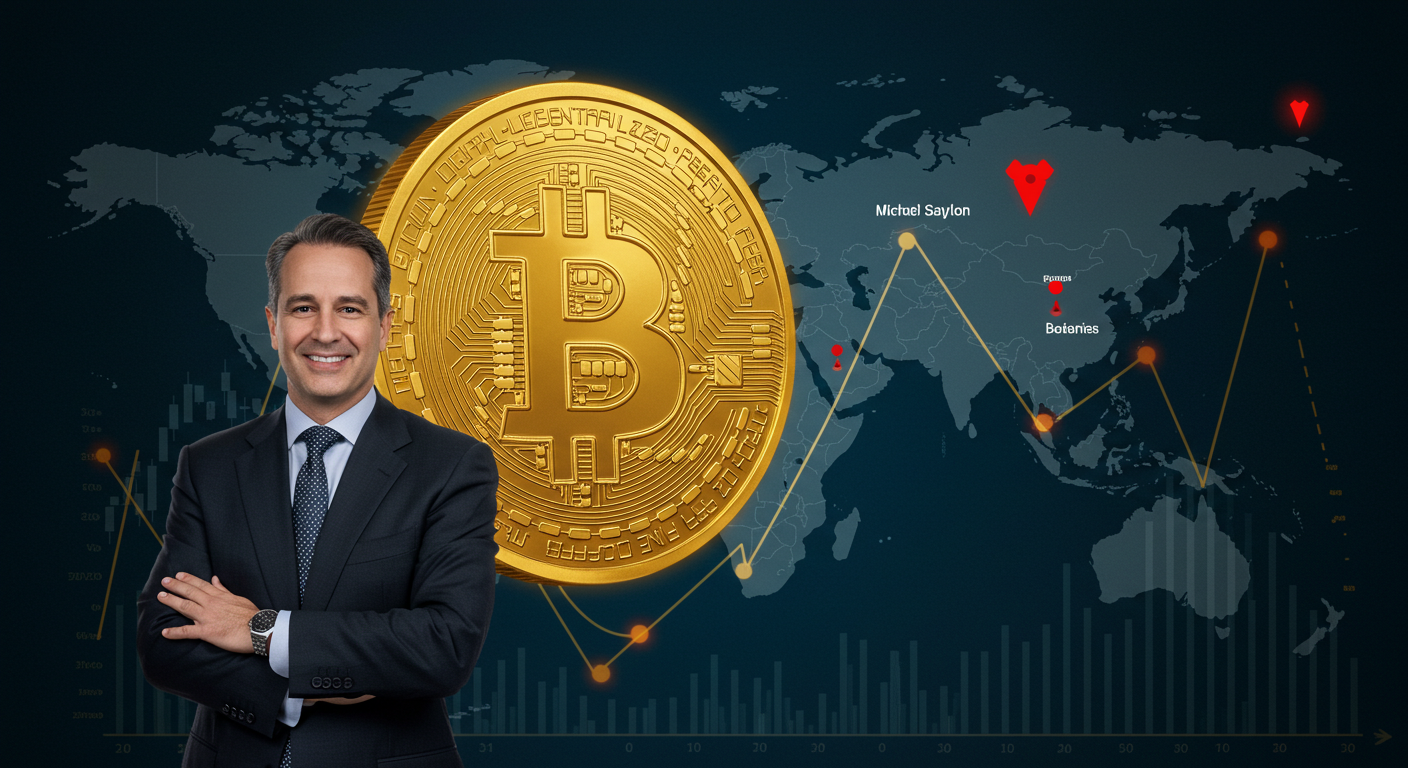 セイラー氏がビットコイン大量購入予告、地政学的リスク下で暗号資産