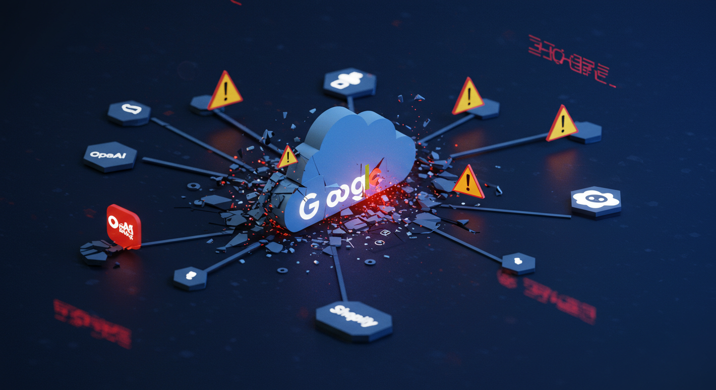 Google Cloud大規模障害でOpenAI・Shopify・Cloudflareが同時停止、クラウド依存リスクが