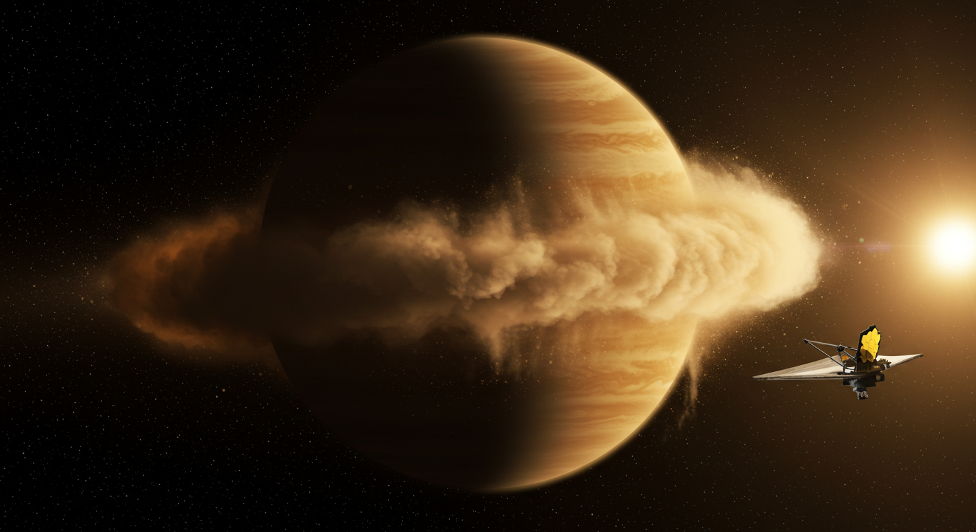 ジェームズ・ウェッブ宇宙望遠鏡が発見、砂の雨が降る「ふわふわ惑星」WASP-107b