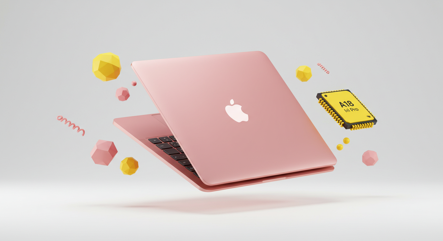 Apple廉価版MacBook登場へ、iPhone 16 Proと同じA18 Proチップ搭載で