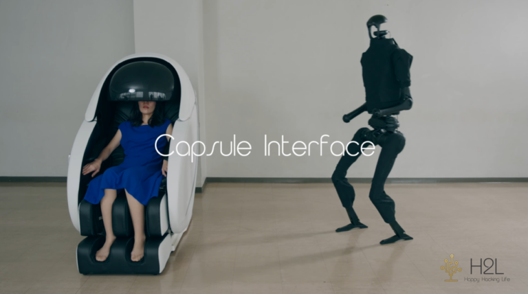 日本発H2L、座ったまま筋肉でロボット操作する「カプセルインタフェース」発表—配送・災害対応に革新