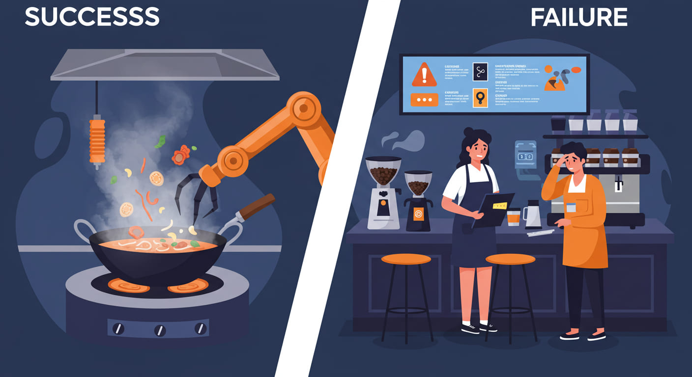 中国調理ロボット市場が急成長する一方、スターバックス・マクドナルドがAI撤退 - 外食自動化の明暗 - innovaTopia - （イノベトピア）