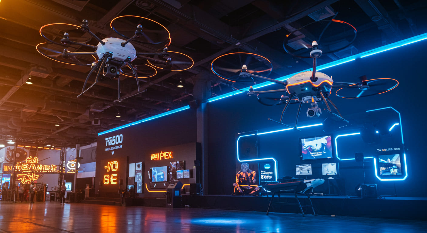 AIBOT T500・Angel Aerial Trio：Commercial UAV Expo 2025で発表された次世代ドローン技術 - innovaTopia - （イノベトピア）