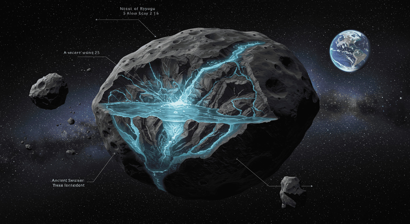 はやぶさ2が解明｜小惑星リュウグウに古代の流水痕跡を発見、地球の海洋形成理論に新展開 - innovaTopia - （イノベトピア）