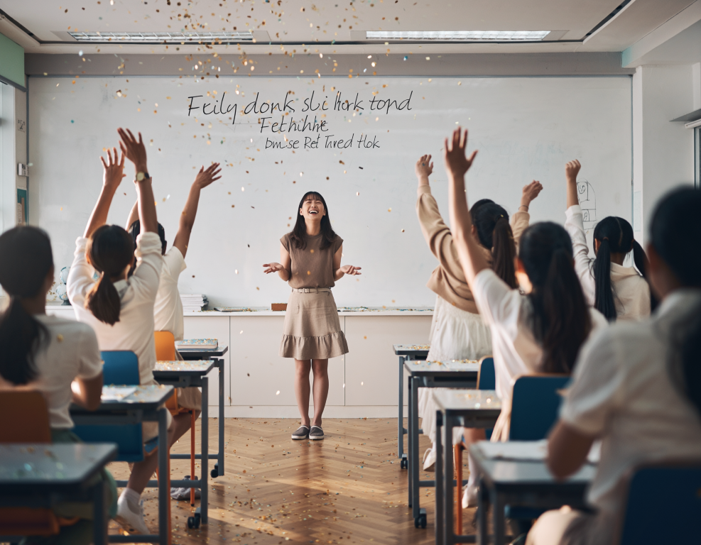 Firefly_In a vibrant modern all-girls high school classroom a young enthusiastic female s 404995 - innovaTopia  - innovaTopia - (イノベトピア)