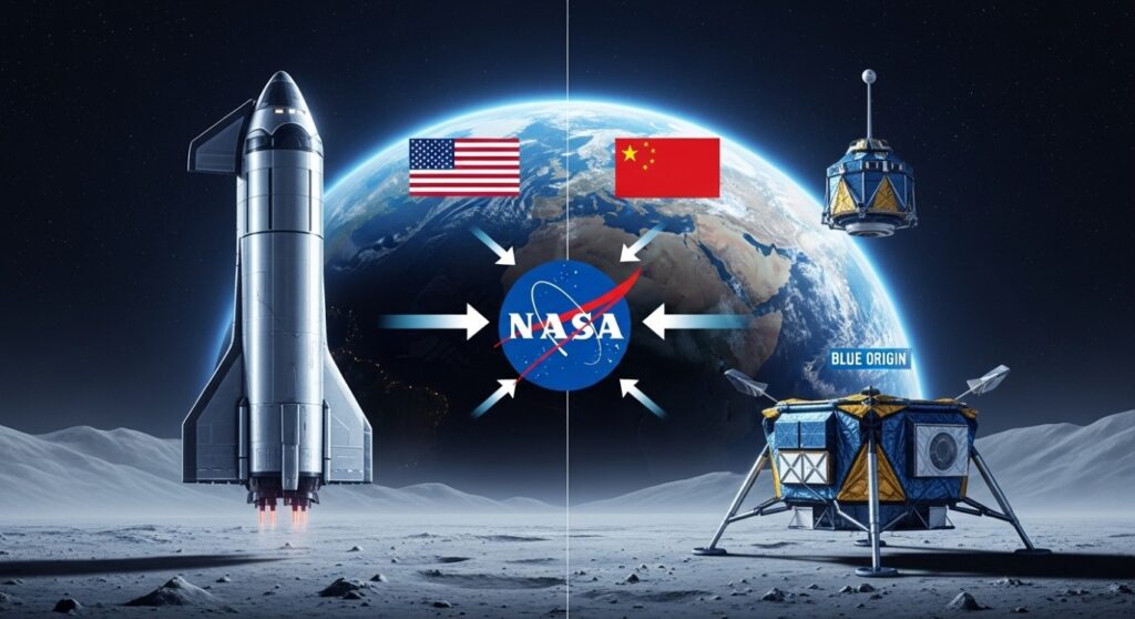 SpaceX、Artemis III月面着陸契約を失う可能性 -NASAが他社に門戸開放へ