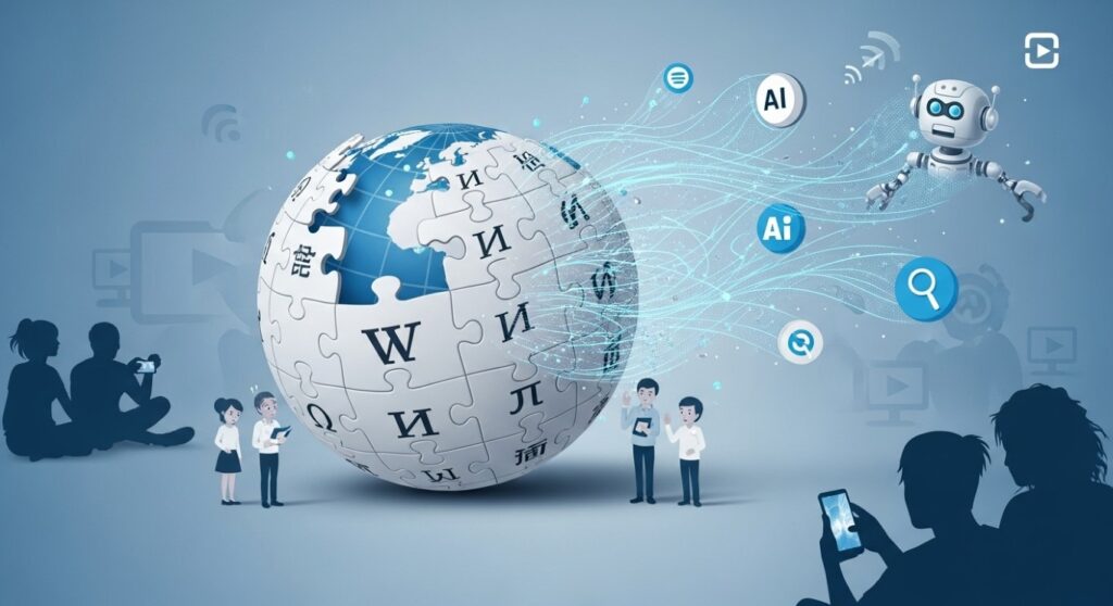 WikipediaがAI要約とSNS動画でトラフィック8%減少｜集合知の危機と持続可能性の課題 - innovaTopia - （イノベトピア）