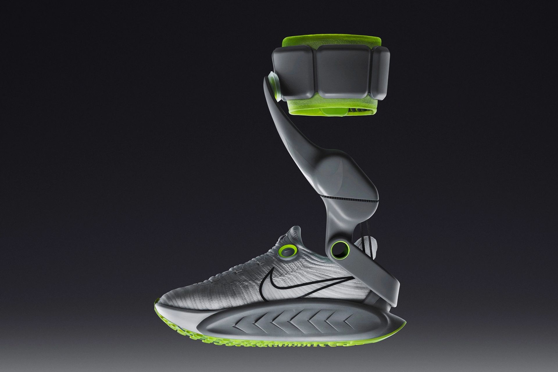 Nike、世界初の電動フットウェア「Project Amplify」公開｜e-bike的アシスト機構で移動を拡張