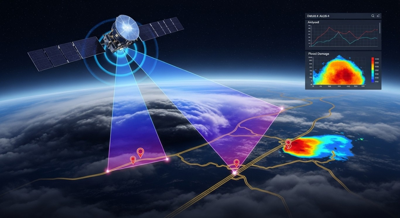 夜間悪天候も見える衛星レーダJAXAと国交省の宇宙防災協定が道路復旧を加速 - innovaTopia 夜間・悪天候も「見える」衛星レーダ、JAXAと国交省の「宇宙防災」協定が道路復旧を加速 - innovaTopia - (イノベトピア)