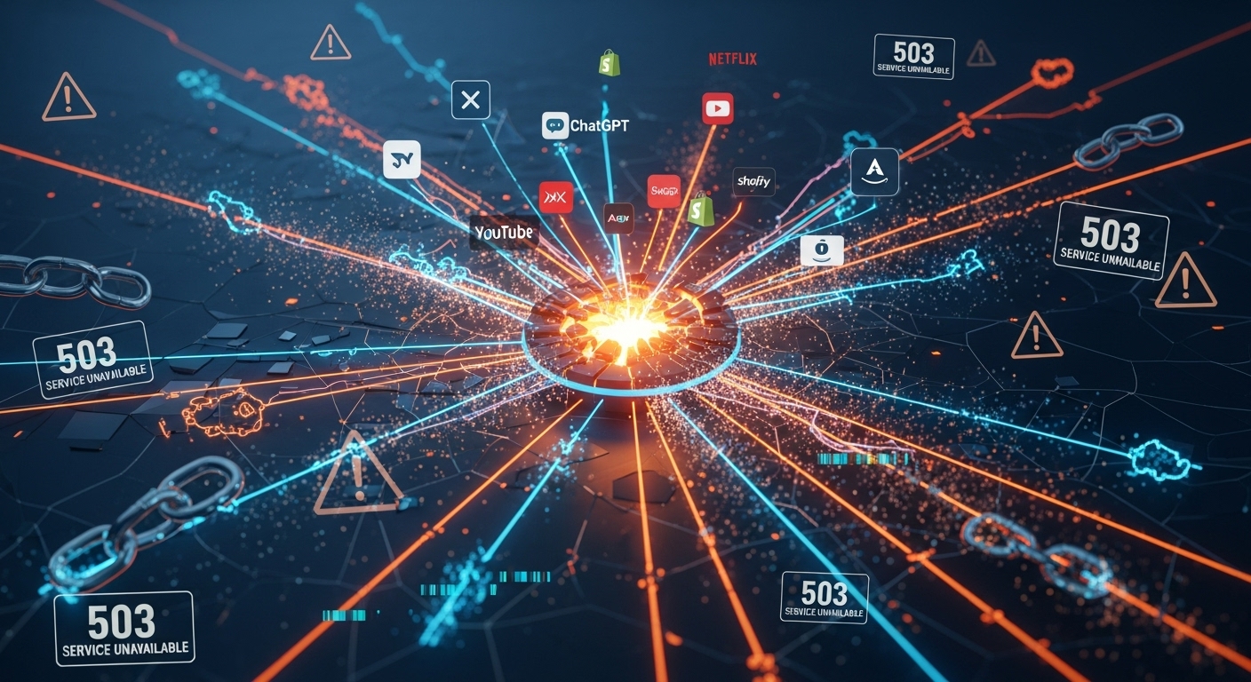 Cloudflare障害でXChatGPTShopifyなど主要サービスが数時間停止Web全体の20に影響 - innovaTopia Cloudflare障害でX・ChatGPT・Shopifyなど主要サービスが数時間停止、Web全体の20%に影響 - innovaTopia - (イノベトピア)