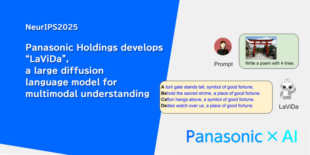 パナソニック拡散型視覚言語モデルLaViDa開発──生成速度2倍のマルチモーダルAI - innovaTopia - （イノベトピア）