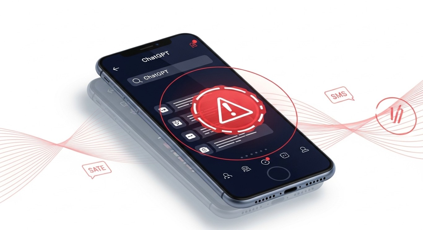 偽ChatGPTアプリの脅威スマートフォンがSMS盗聴の標的に - innovaTopia 偽ChatGPTアプリの脅威:スマートフォンがSMS盗聴の標的に - innovaTopia - (イノベトピア)