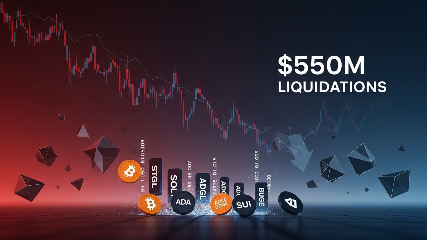 暗号資産市場で5.5億ドル清算発生、ビットコイン重要サポート割れでソラナ・