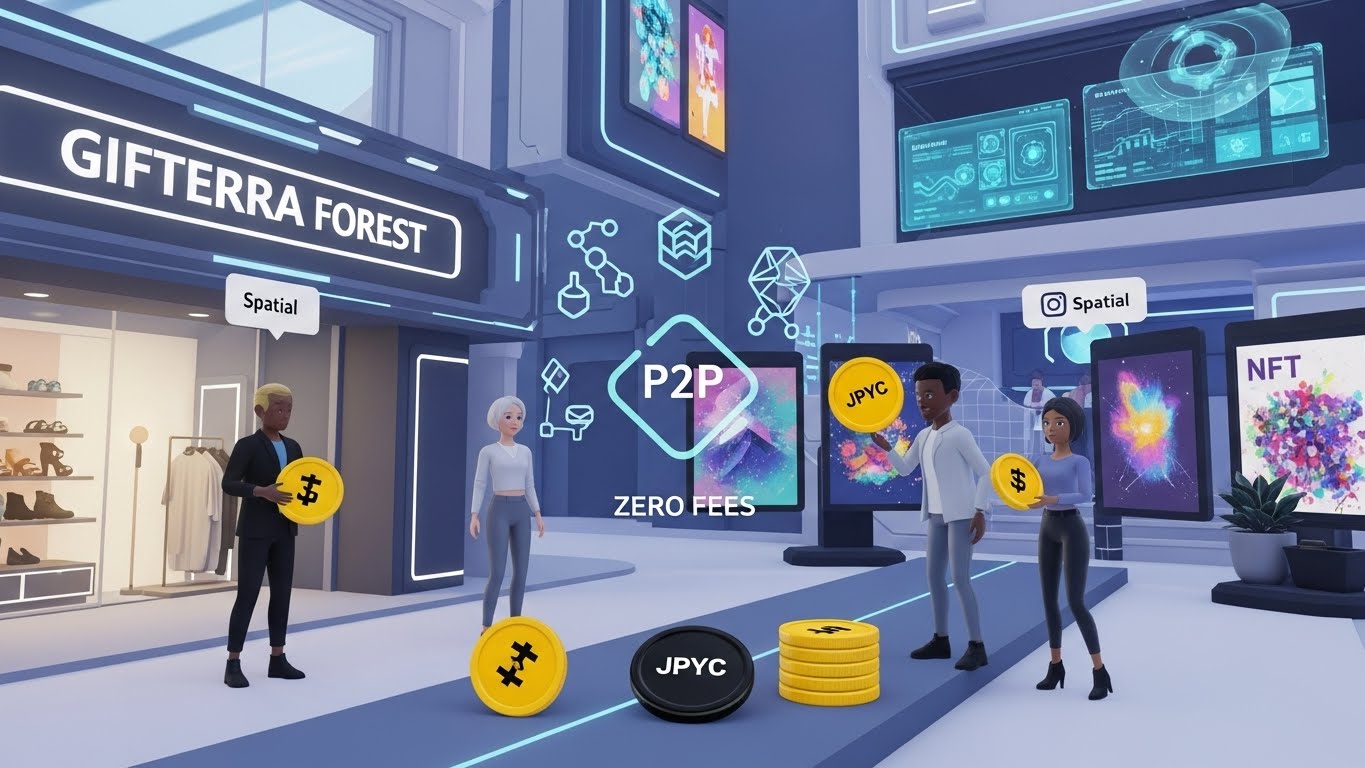 GIFTERRAの森JPYCステーブルコインとSpatialで構築するメタバース経済圏プロジェクト - innovaTopia GIFTERRAの森:JPYCステーブルコインとSpatialで構築するメタバース経済圏プロジェクト - innovaTopia - (イノベトピア)