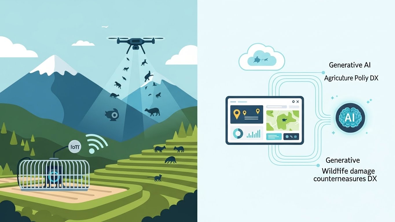 NTTテレコン×生成AI×IoT罠で進む農政DXと鳥獣被害対策DXとは - innovaTopia - （イノベトピア）