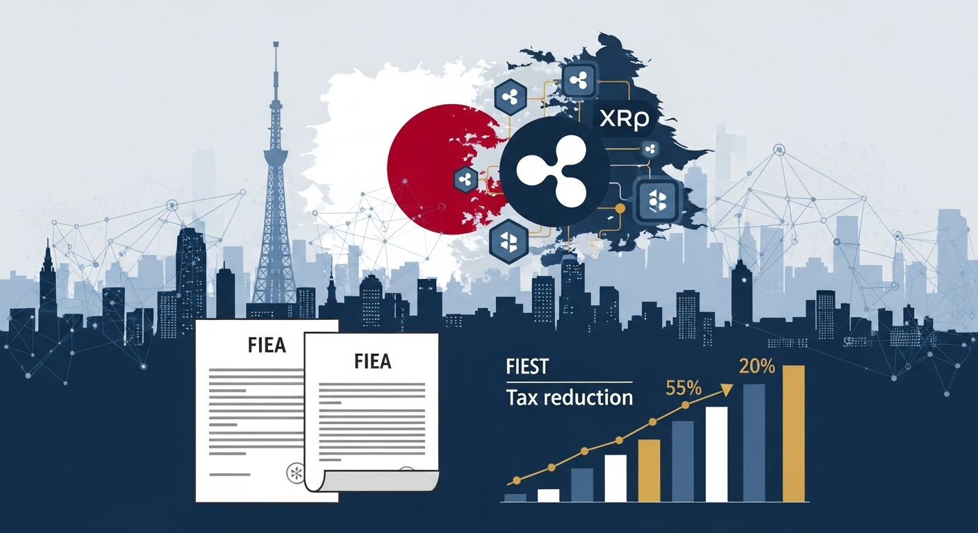 日本、XRPを含む暗号資産の金商法移行を検討、2026年に向け税制改革と規制強化が進展