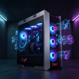 「ASUS ROG G1000」、ファンに3Dホログラム投影する革新的ゲーミングPCをCES 2026で発表 – RTX 5090搭載