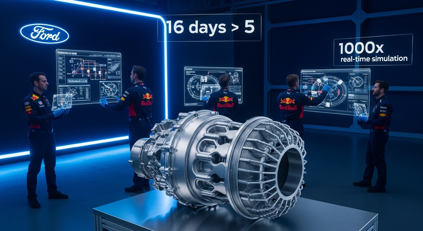 FordとRed Bull、3Dプリントで部品製造を5日に短縮―2026年F1パワーユニット開発を加速
