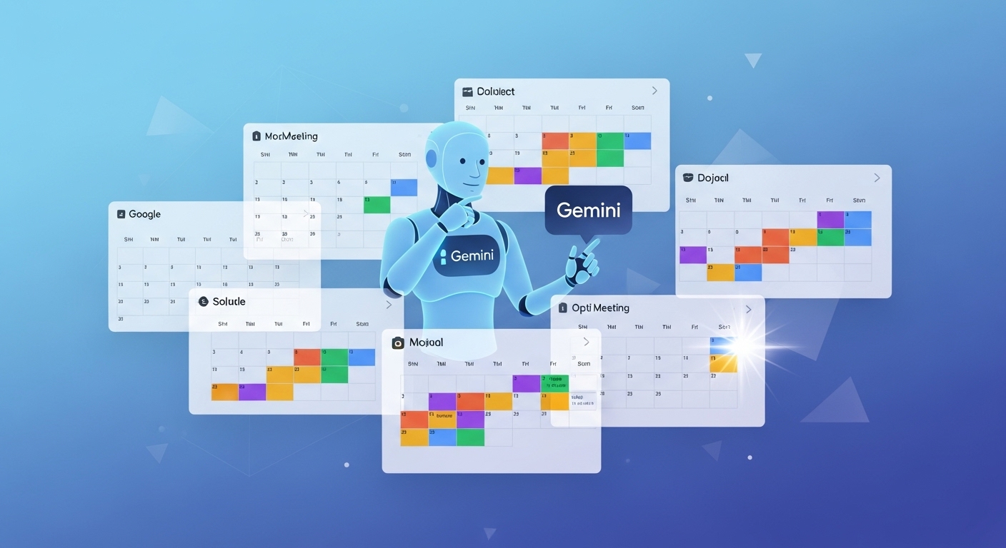 Google Calendar×Gemini、ミーティング調整を自動化—2月から段階展開