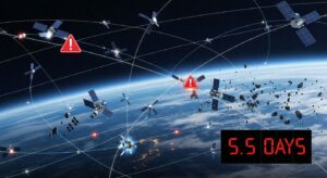 低軌道は22秒に1回ニアミス：Starlink含むメガコンステレーションが引き起こす軌道崩壊の危機