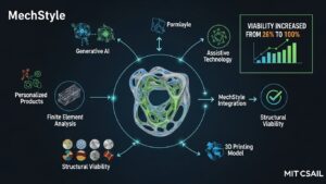 MITが開発した「MechStyle」、生成AIで構造的に壊れない3Dプリント製品を実現