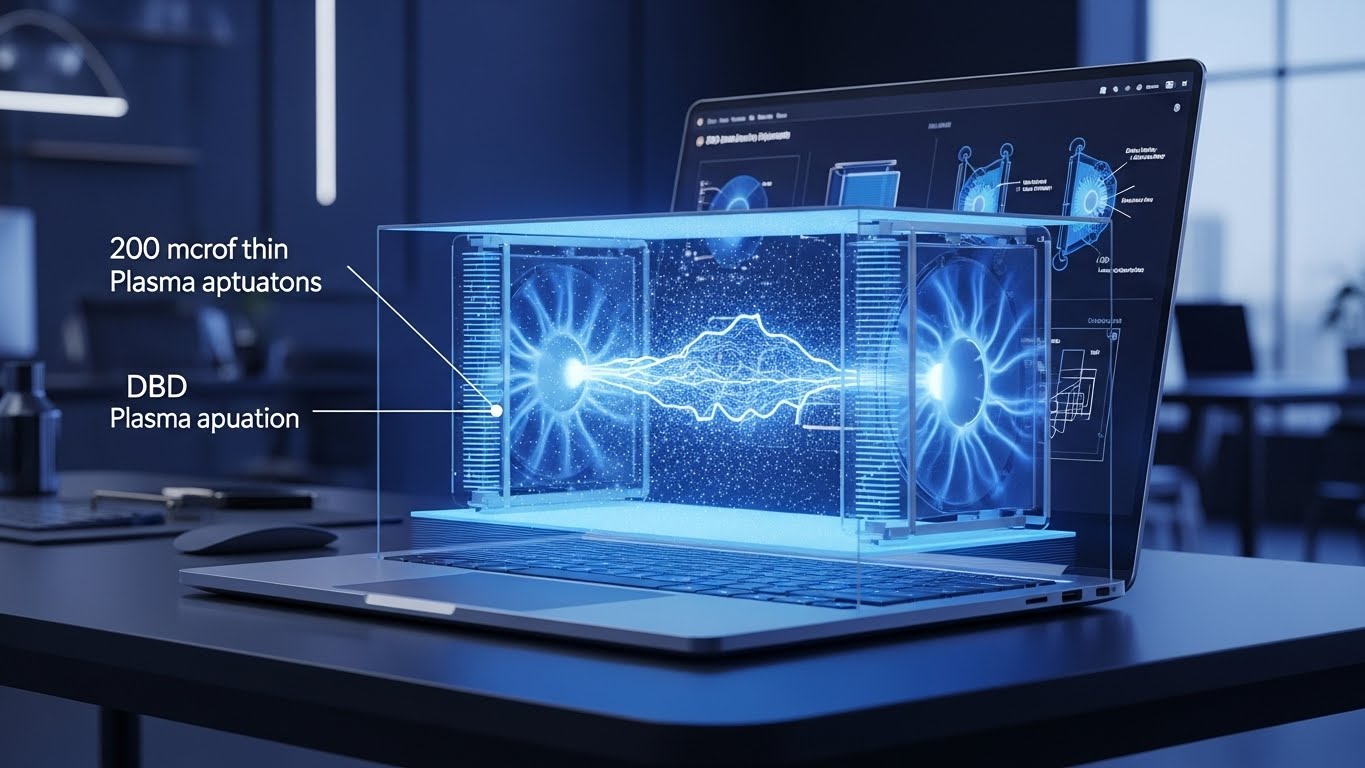 YPlasmaが世界初のプラズマ冷却ノートPC発表、CES 2026で17dBAの無音冷却を実証 - innovaTopia - （イノベトピア）