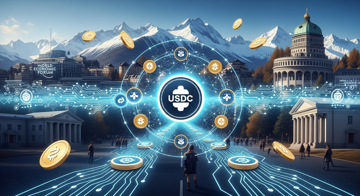 ダボス会議2026、ステーブルコイン利回り論争が勃発。金融インフラ化が加速