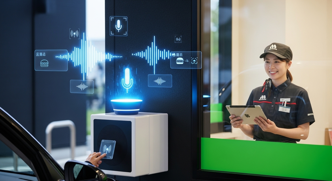 モスバーガー、AIドライブスルー実証実験を開始——AI Order Thruでハイブリッド応対を実現
