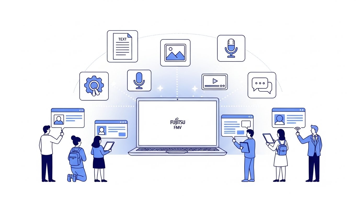 富士通「FMV AI Plus+」月額1,100円でAI使い放題、日本初オールインワンサブスク開始 - innovaTopia - （イノベトピア）