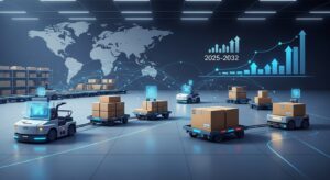 自動搬送車（AGV）市場が年率8.7%成長｜物流3PLセグメントが11.6%で最高伸び率