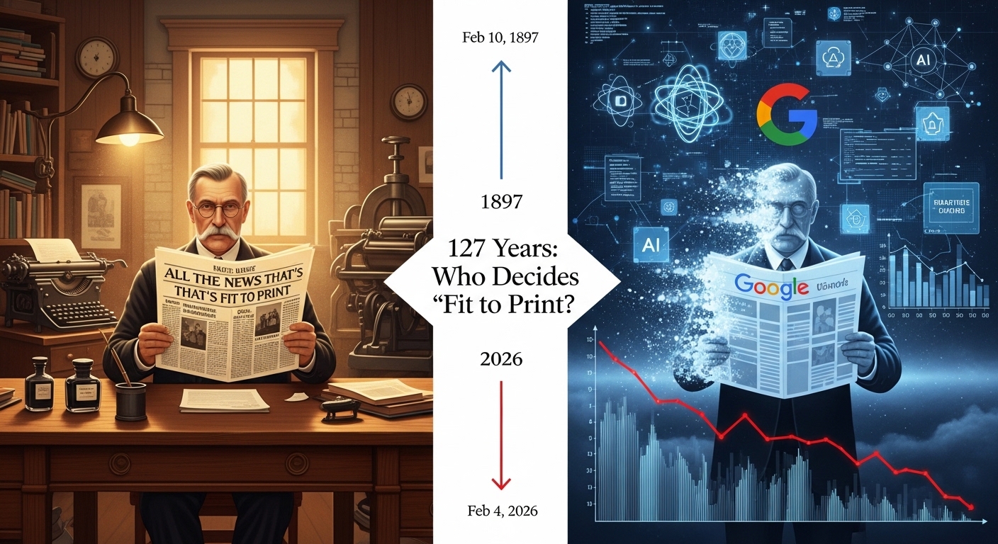 2月10日【今日は何の日？】NYタイムズが掲げた「印刷に値するニュース」の理念 — アルゴリズム時代に問われる編集的価値判断