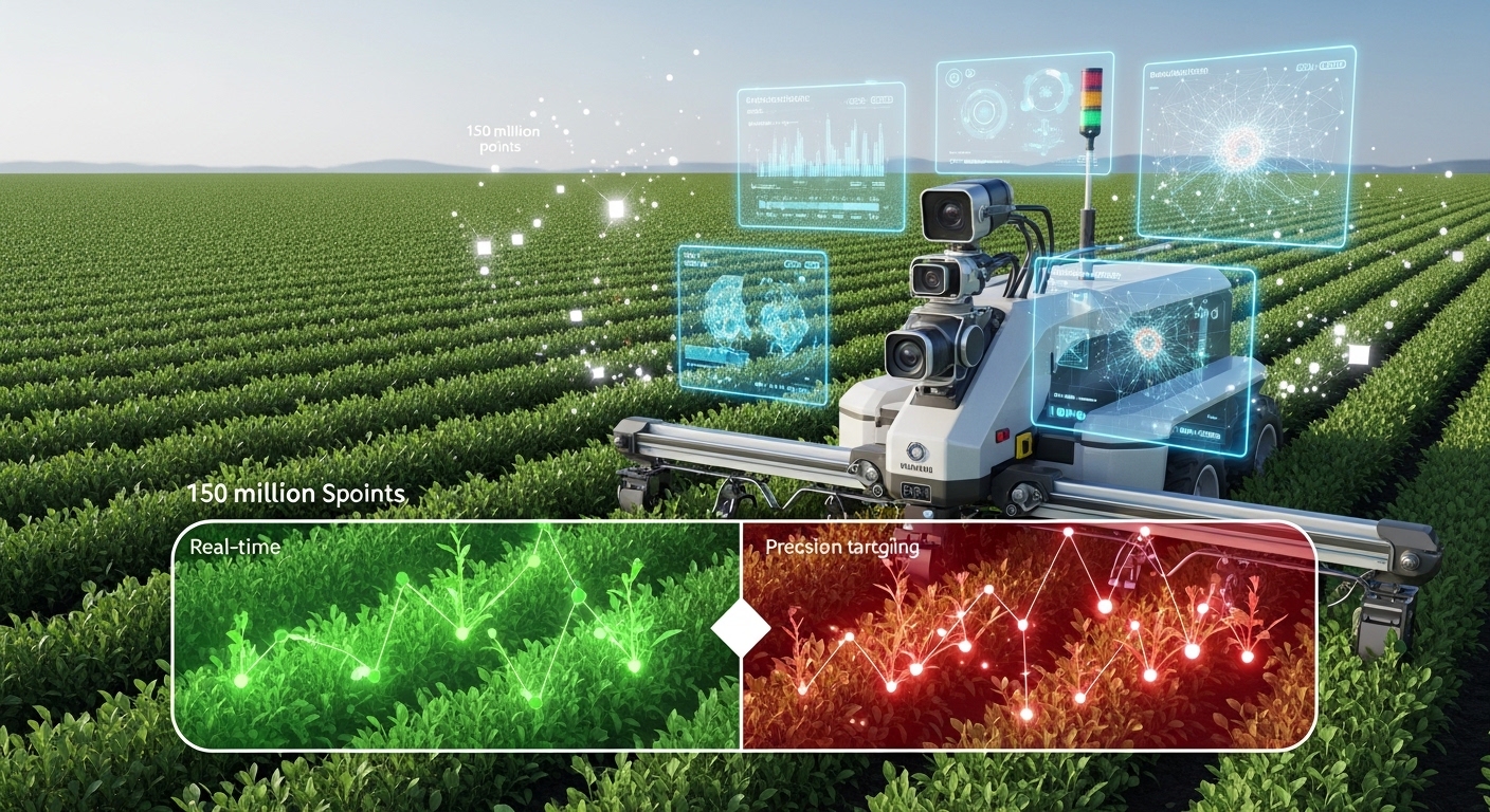 Carbon Roboticsが世界初のLarge Plant Model（LPM）を発表。1億5000万の植物データで訓練されたこのAIモデルは、未知の雑草も即座に識別可能に。新機能Plant Profilesにより、従来数週間かかったモデル適応が数分で完了。農業AIの新時代が到来した。