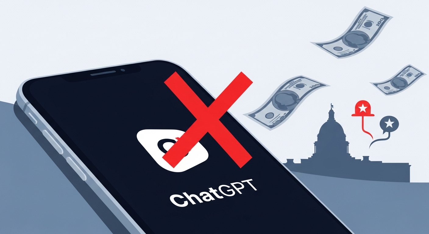 ChatGPT解約運動「QuitGPT」が拡大、政治献金問題とICE利用への反発を受けて