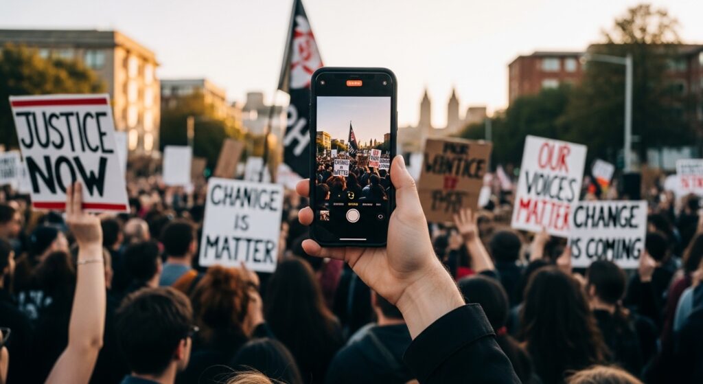 暗号化・位置情報オフ・生体認証無効化：デモや抗議で自分を守るためのスマホセキュリティ対策を紹介