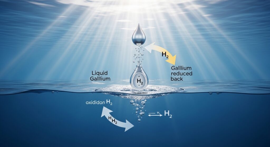 液体金属ガリウムが拓くグリーン水素　海水から直接生成、電気分解を超える新技術