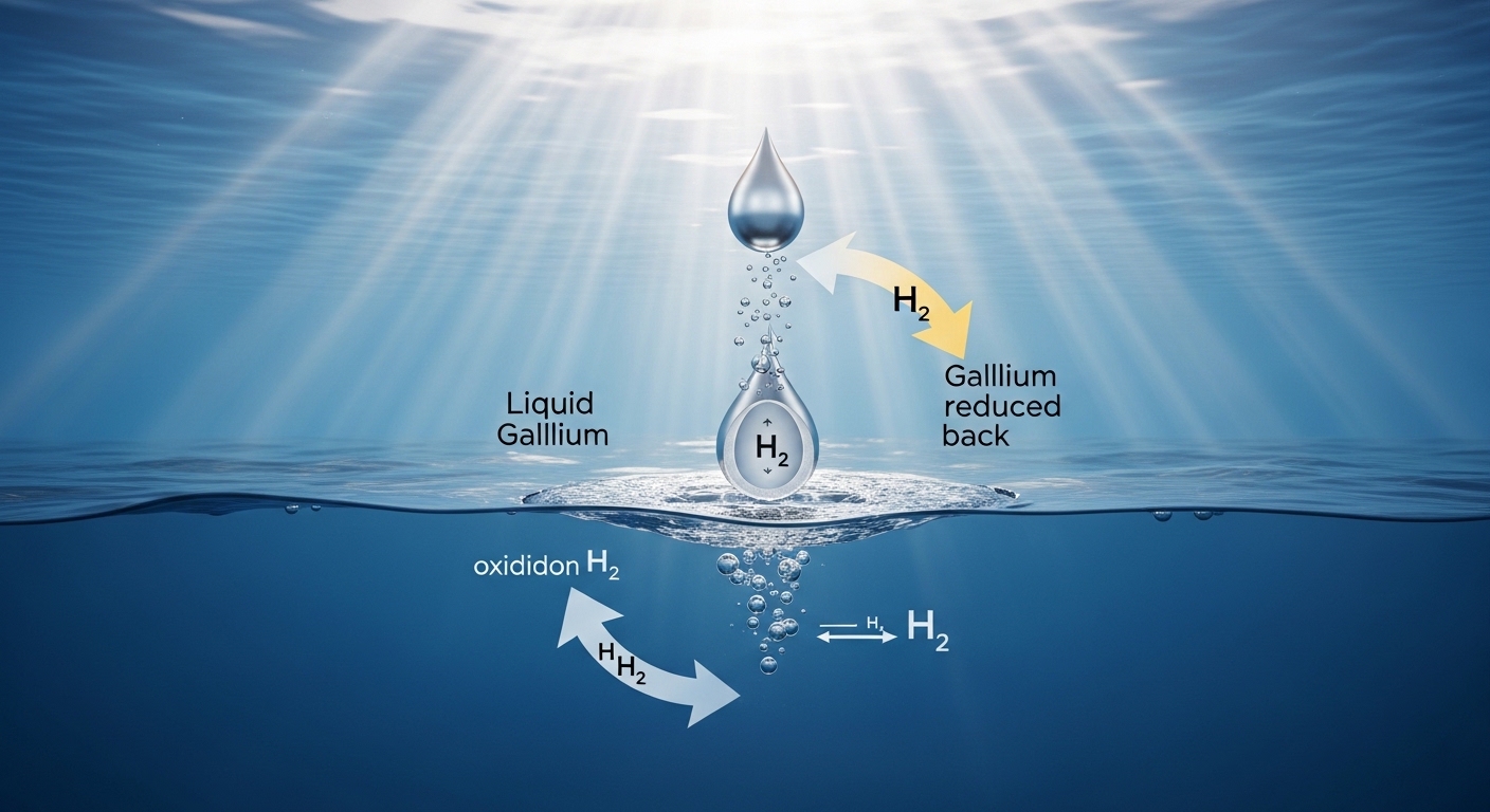 液体金属ガリウムが拓くグリーン水素　海水から直接生成、電気分解を超える新技術