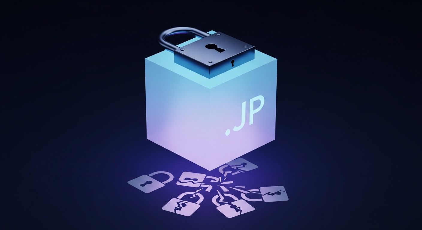 .JP ドメインのゾーンは DNSSEC に守られている。しかし移譲された多くのゾーンは未だ DNSSEC 署名されていない。