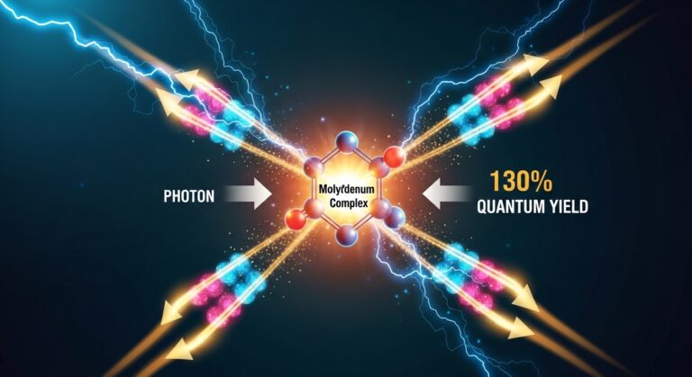 九州大学、太陽電池の”物理的限界”を突破—スピンフリップ金属錯体で量子収率130%を達成